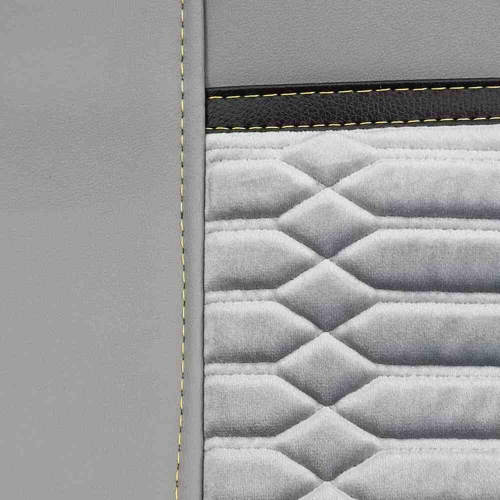 Чехол на сиденья KADIFE Велюр+Экокожа VOLVO FH FM (2002-2013) серая Чехол на сиденья KADIFE Велюр+Экокожа VOLVO FH FM (2002-2013) серая