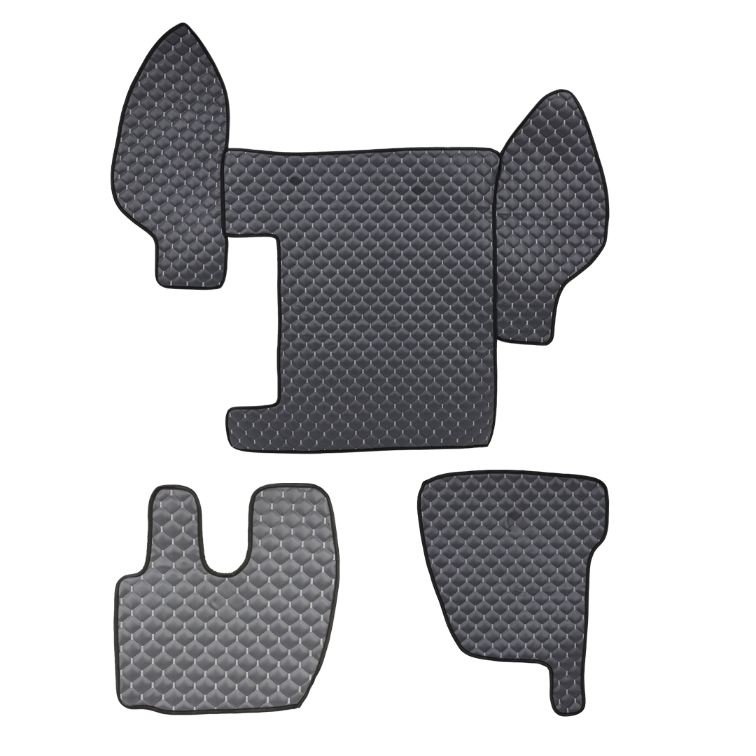 Килимок Екошкіра RENAULT Premium 2002-2005;АКПП,МКПП, сірий, Килимок Екошкіра RENAULT Premium 2002-2005;АКПП,МКПП, сірий,