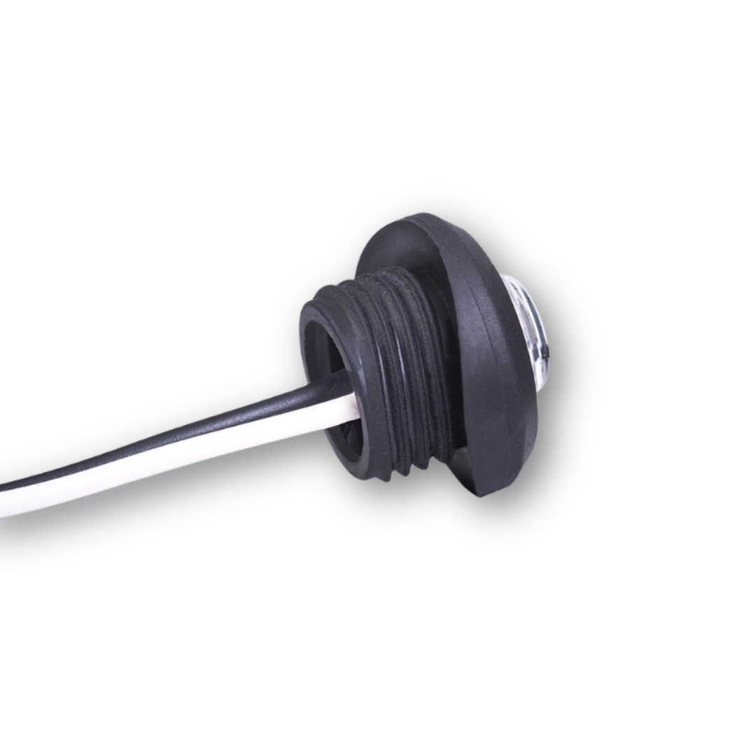 Ліхтар габаритний білий Ø 28 монтаж на трубу Ø 19 (передній)HORPOL Ліхтар габаритний білий Ø 28 монтаж на трубу Ø 19 (передній)HORPOL