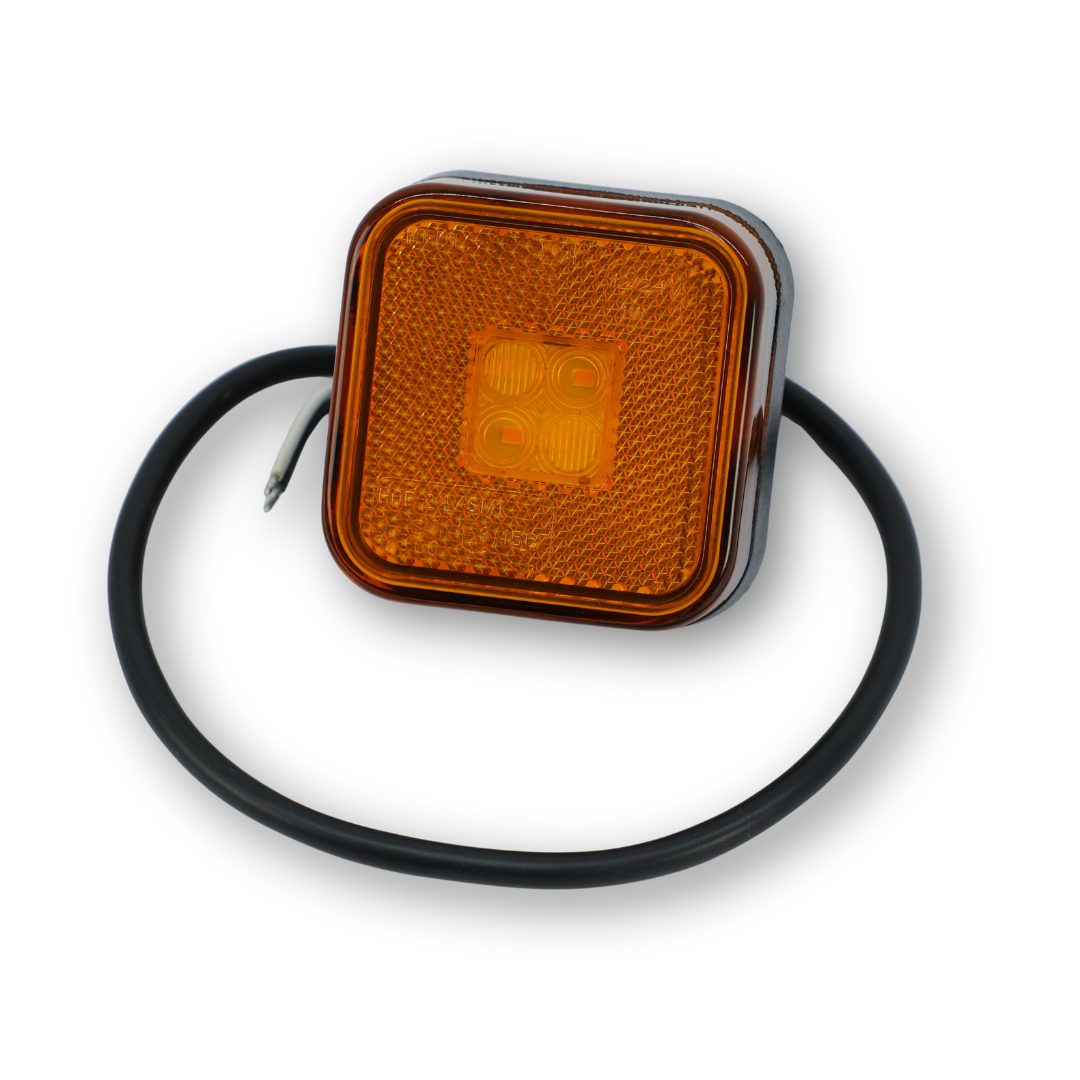 Ліхтар габаритний 65*65 жовтий (LED) HORPOL Ліхтар габаритний 65*65 жовтий (LED) HORPOL