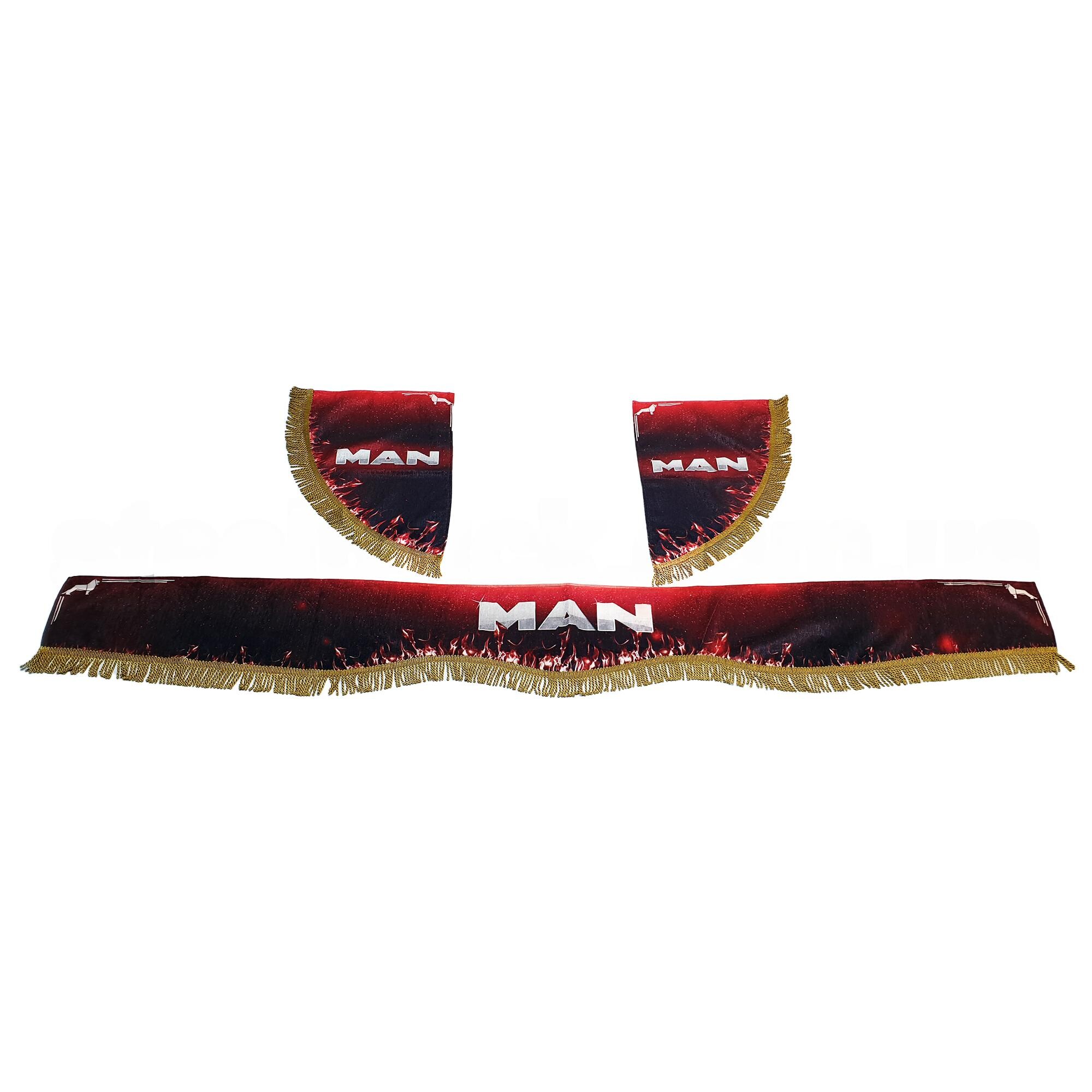 Шторка комп. MAN червона Шторка комп. MAN червона