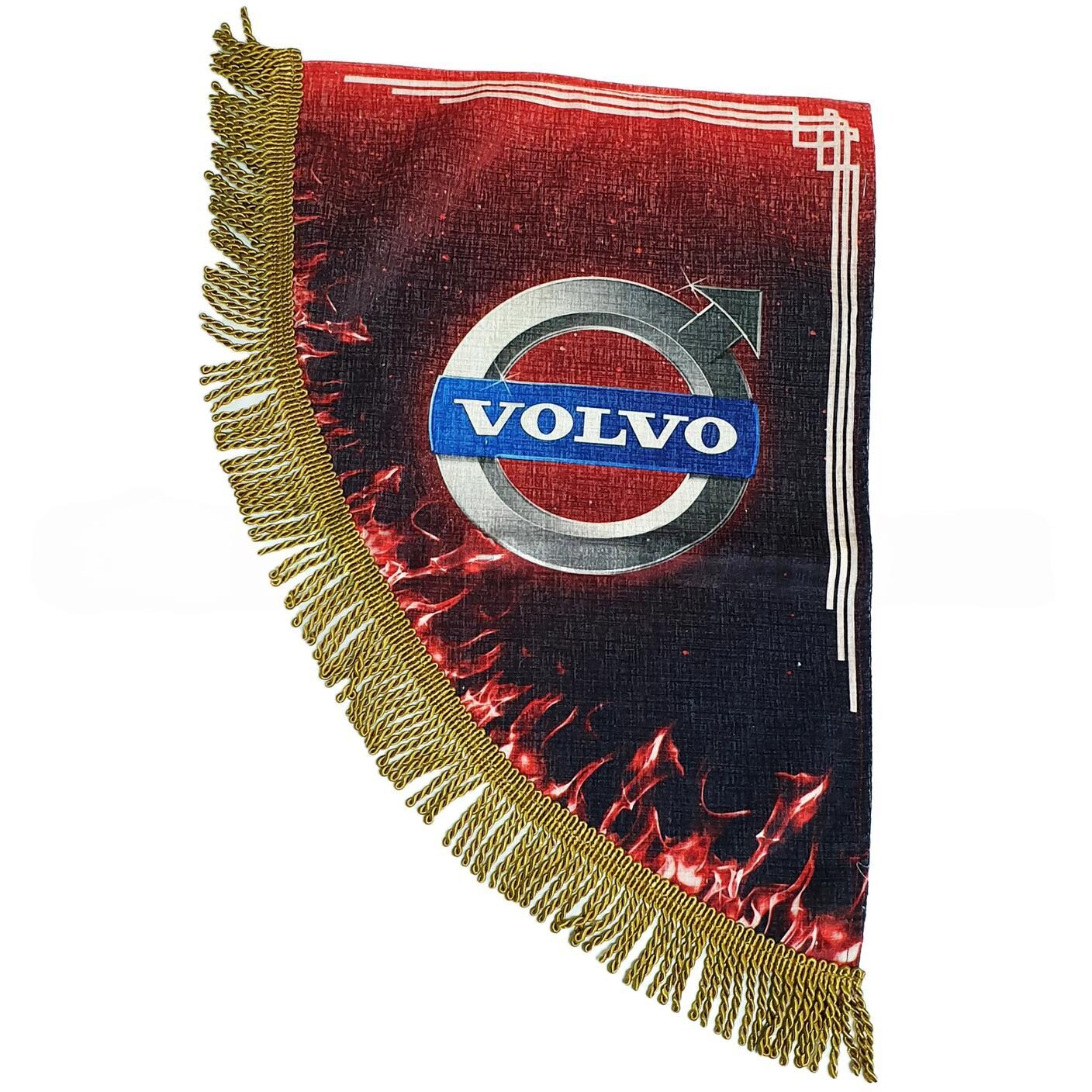 Шторка комп. VOLVO красная