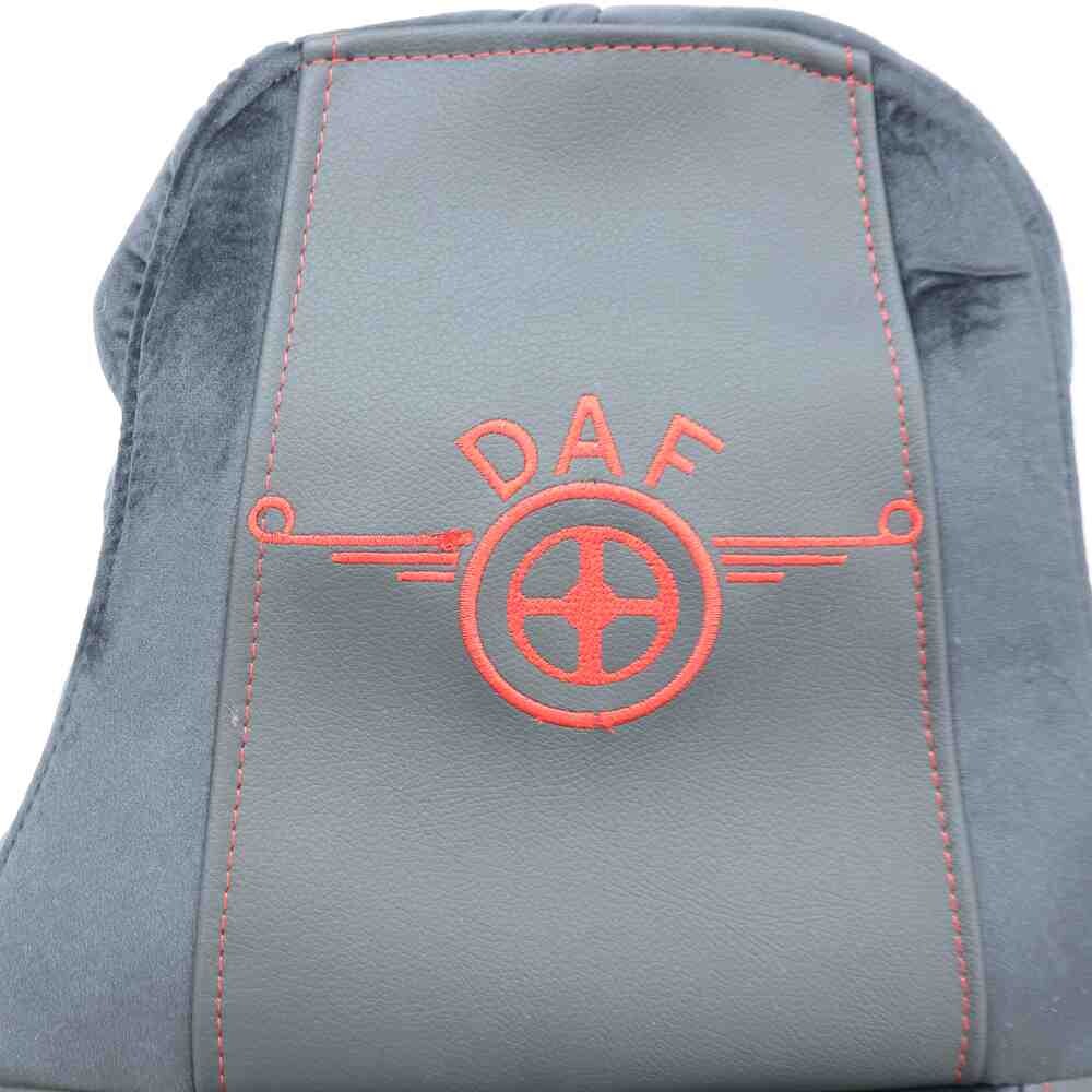 Чохол на сидіння Chess DAF XF95 105 CF85 75 65 LF (2002-2012) шкіра-велюр чорний