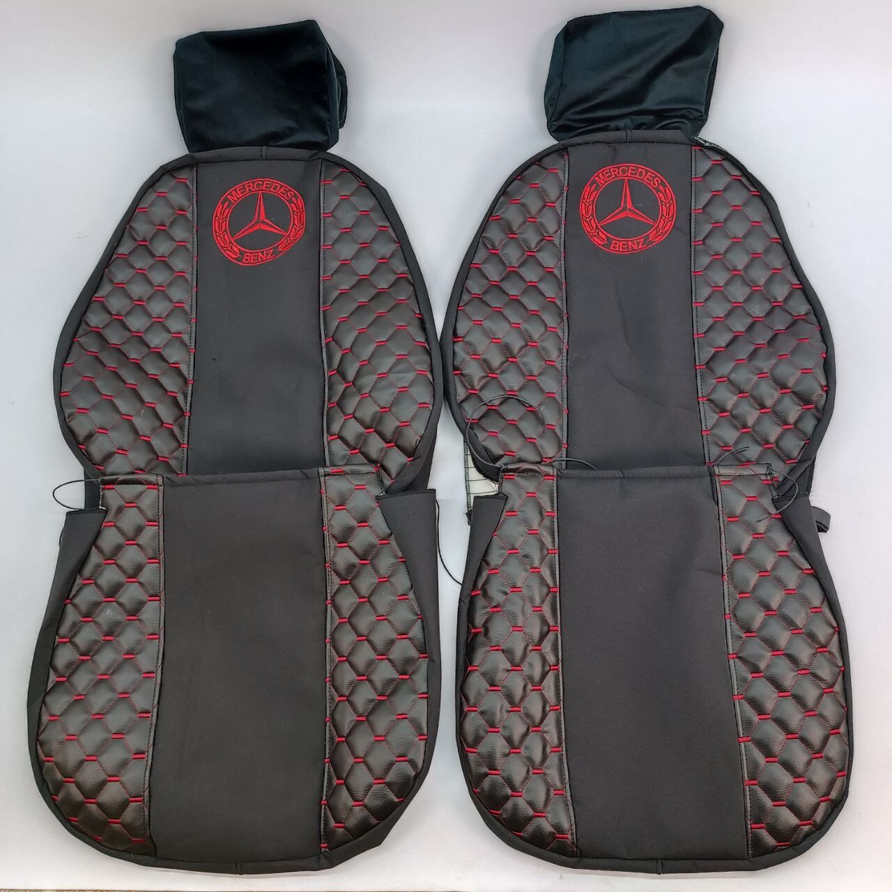 Чехол на сиденья Экокожа MERCEDES Atego 2 подголовника (1999-2005  г.) черный