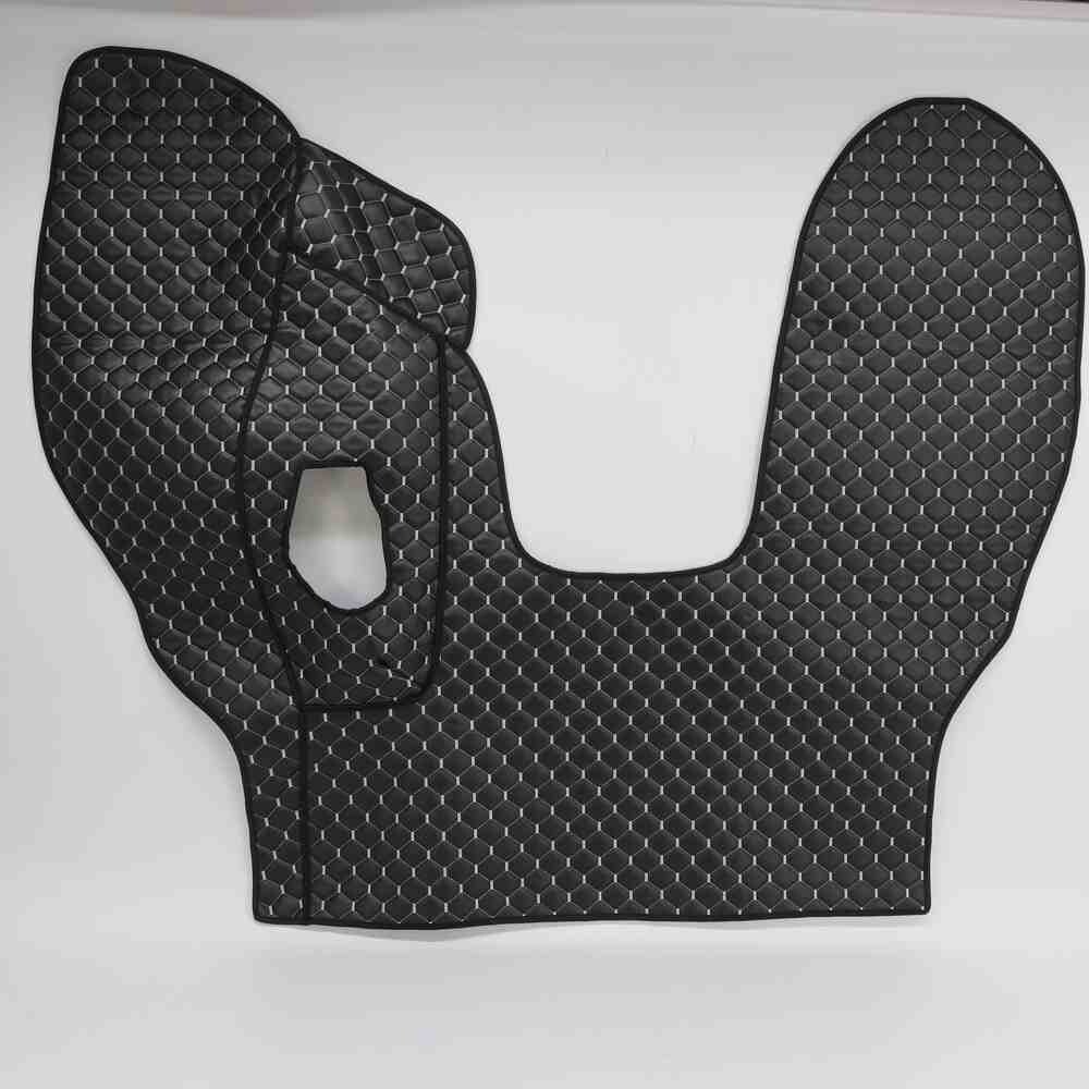 Килимок Екошкіра DAF CF85 2000-2013; МКПП, чорний, сірий рядок