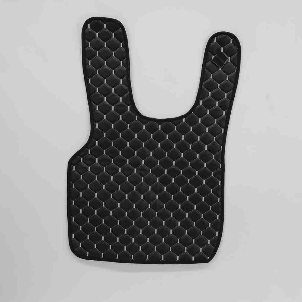 Килимок Екошкіра DAF CF85 2000-2013; МКПП, чорний, сірий рядок