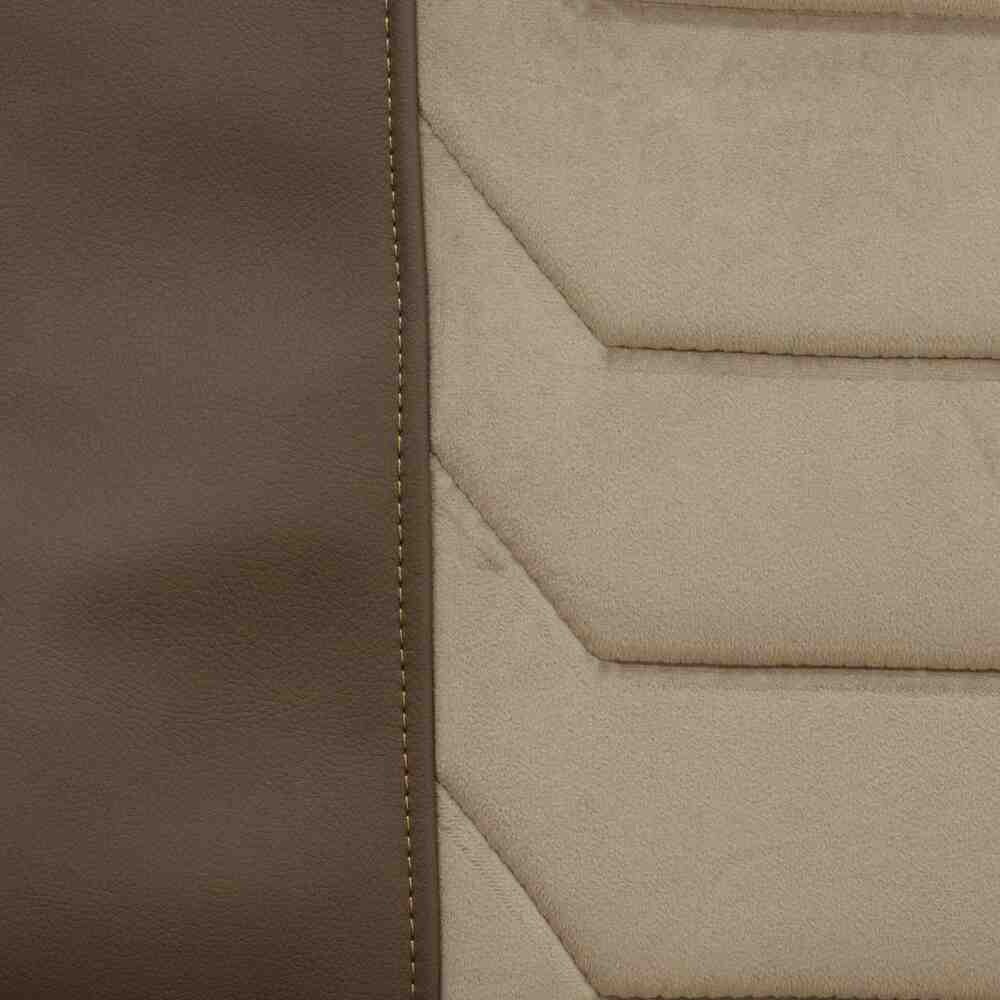 Чехол на сиденья Chess DAF XF105 106 XG CF85 LF (2013-2024) коричневая кожа- бежевый велюр