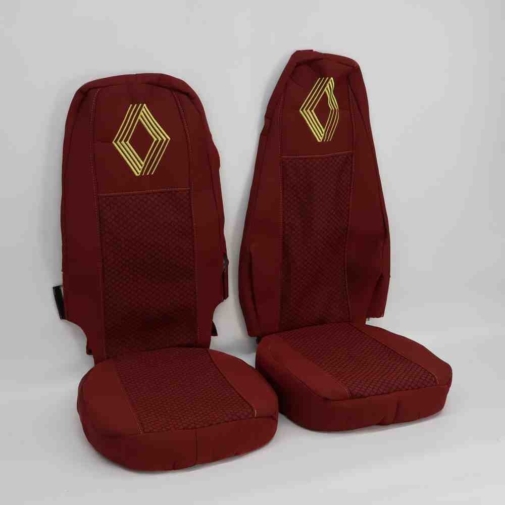 Чехол на сиденья Renault Magnum, трасформер пассажирское сидение, красный