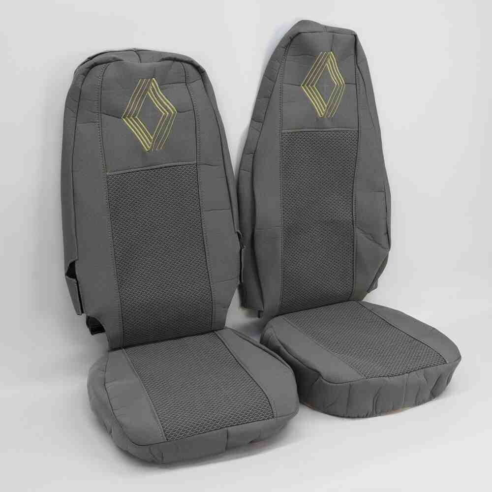 Чохол на сидіння Renault Magnum, трасформер пасажирське сидіння, сірий