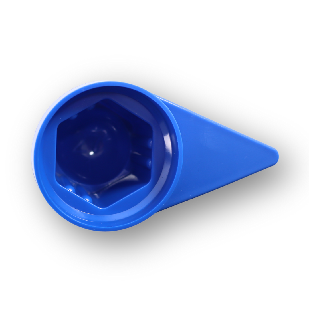 Колпачек на гайку 27 с указателем синий Колпачек на гайку 27 с указателем синий