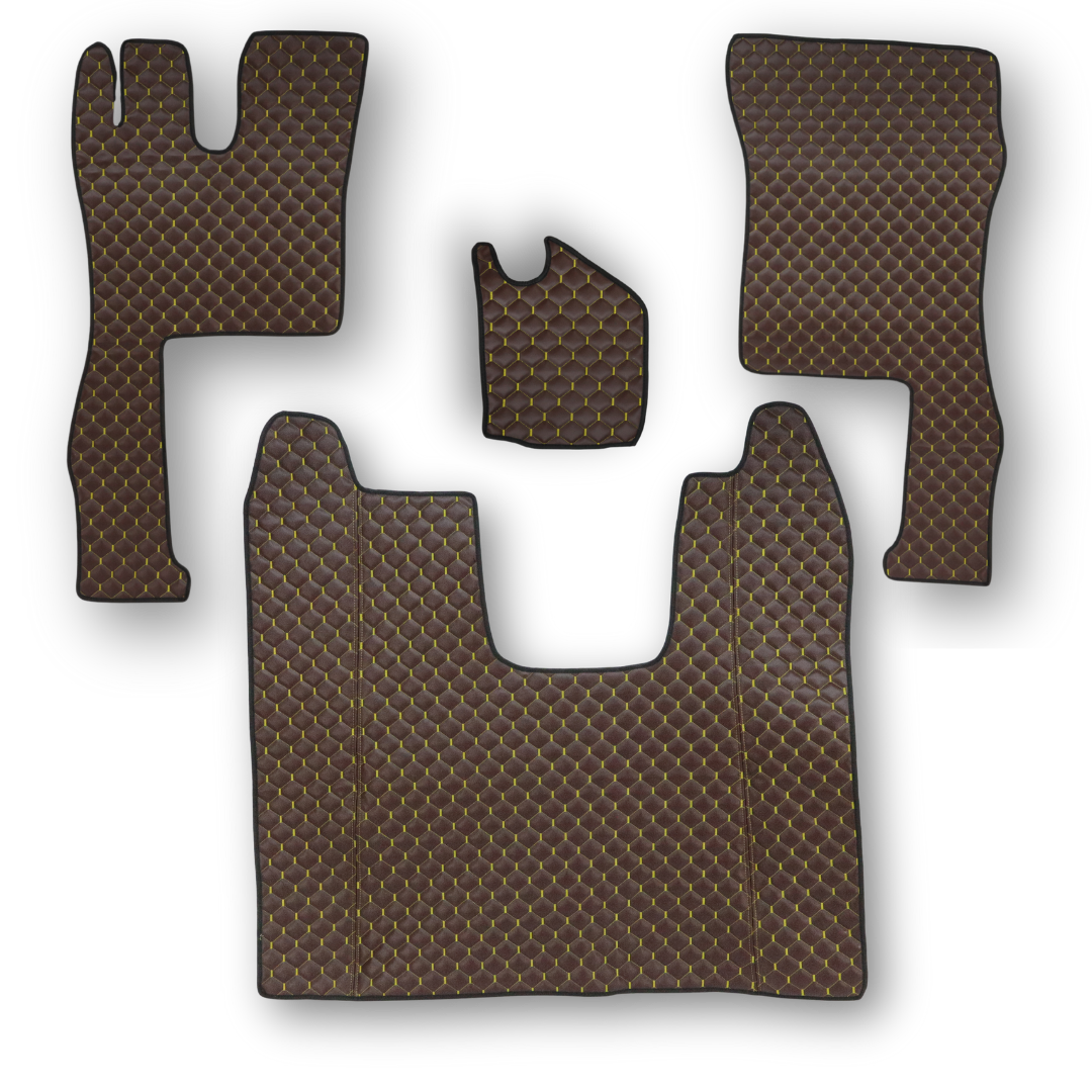 Килимок Екошкіра Scania G 2004-2016 коричневый, АСП Килимок Екошкіра Scania G 2004-2016 коричневый, АСП