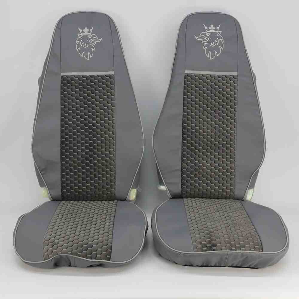 Чехол на сиденья SCANIA R,G,P (2004-2017) водит. пилот - пасс. пилот, серый