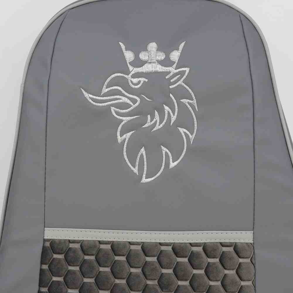 Чехол на сиденья SCANIA R,G,P (2004-2017) водит. пилот - пасс. пилот, серый