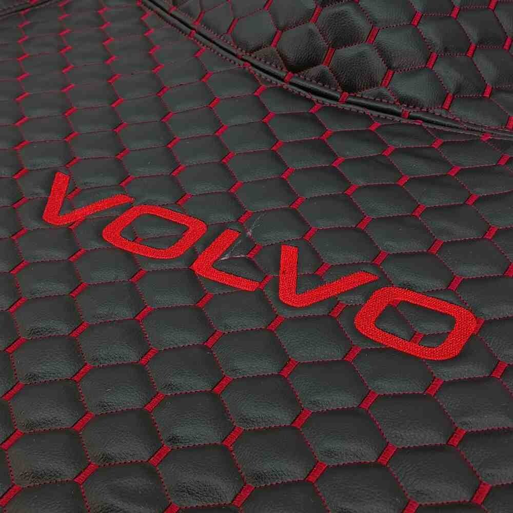 Коврик Экокожа VOLVO FH 2003-2013; АКПП, черный, АСП (с вышивкой)
