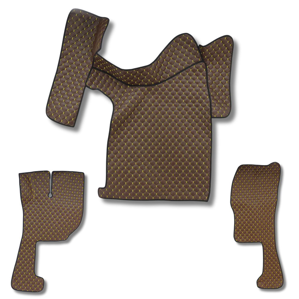 Коврик Экокожа VOLVO FH 1998-2002; МКПП, коричневый, Коврик Экокожа VOLVO FH 1998-2002; МКПП, коричневый,