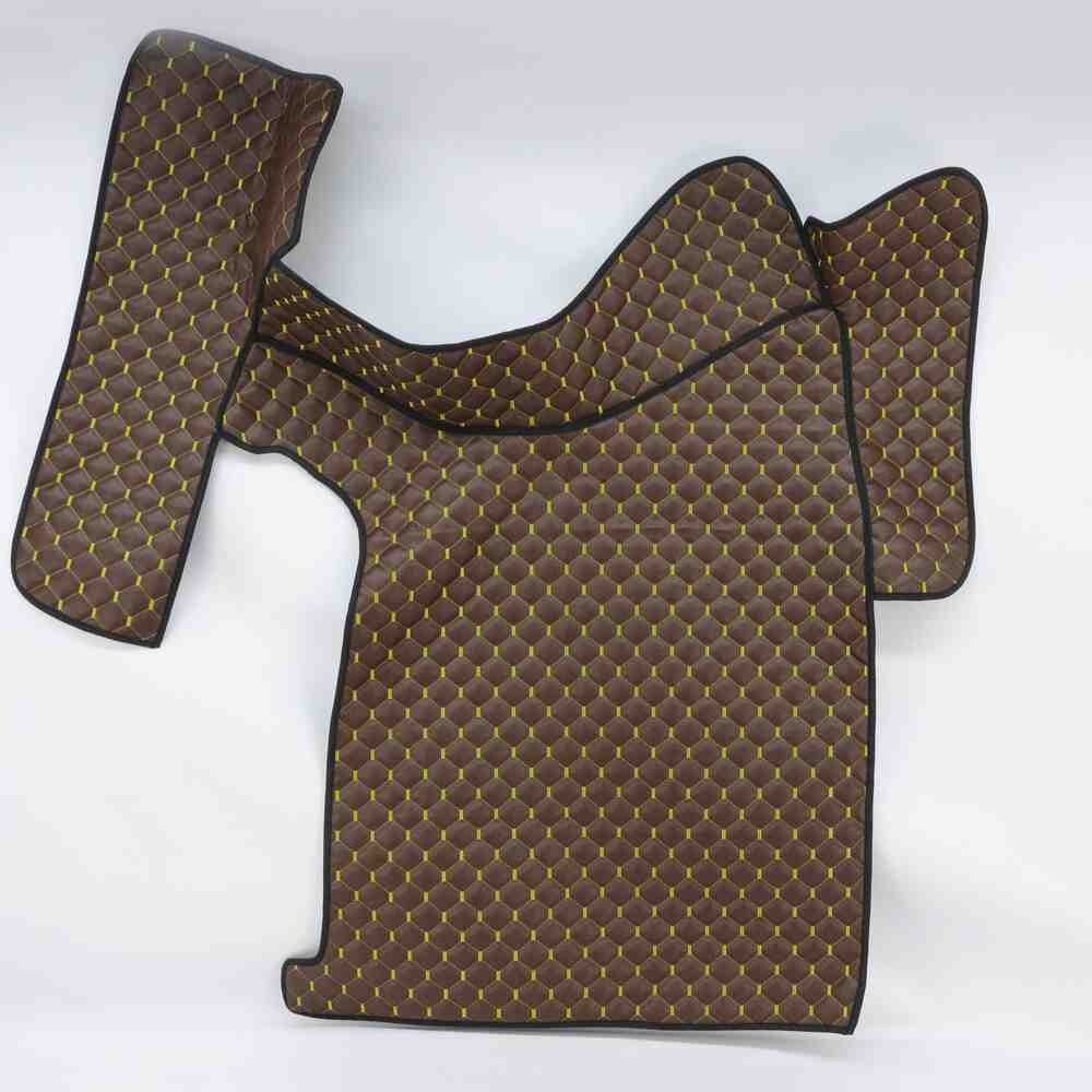 Коврик Экокожа VOLVO FH 1998-2002; МКПП, коричневый,