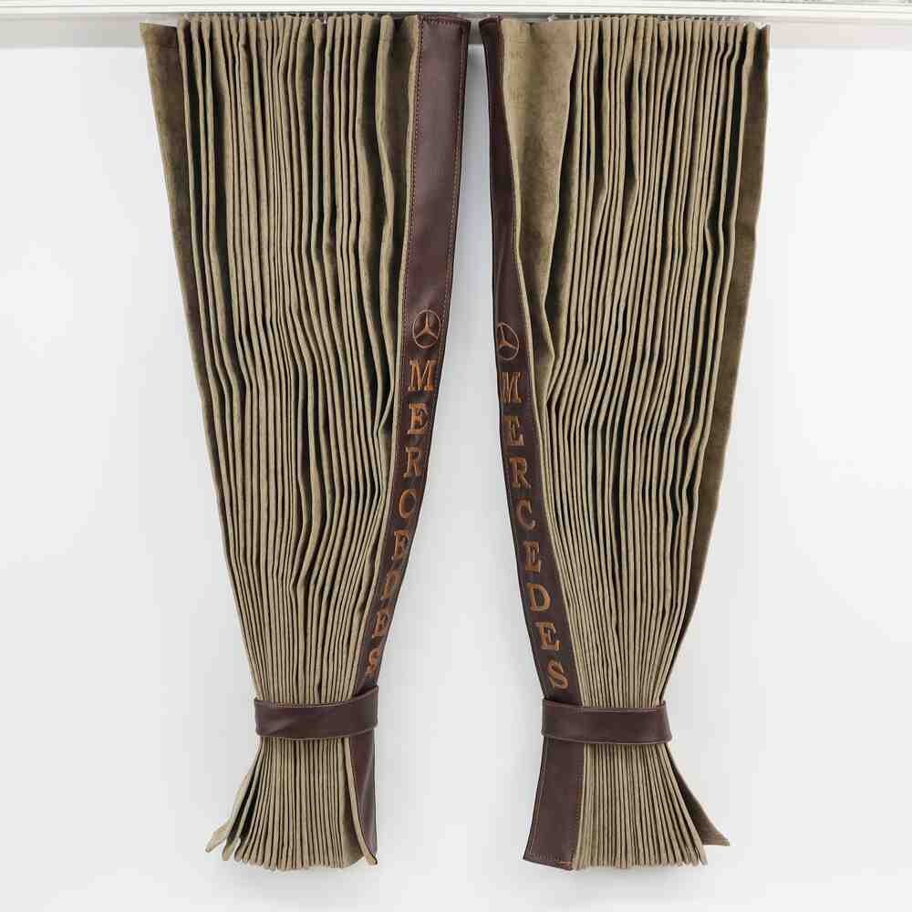 Штори Рогожка "Bow Folds" MERCEDES нічні бежеві