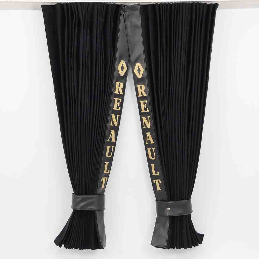 Штори Рогожка "Bow Folds" RENAULT нічні чорні, 2х сторонні