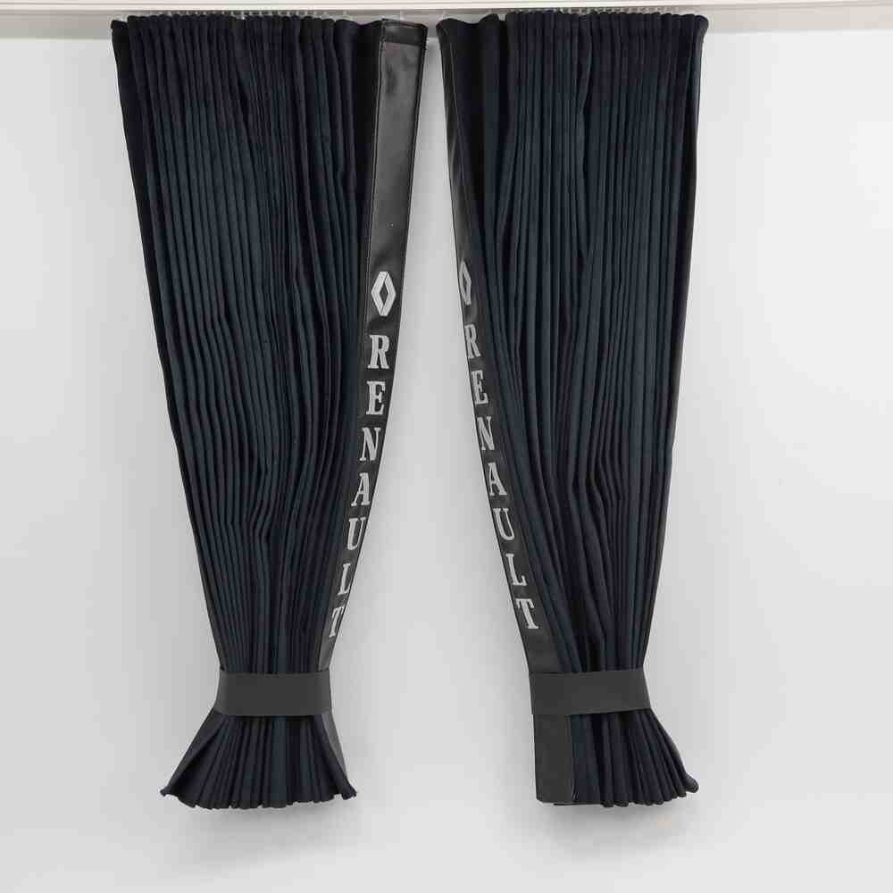 Штори Рогожка "Bow Folds" RENAULT нічні чорні, 2х сторонні