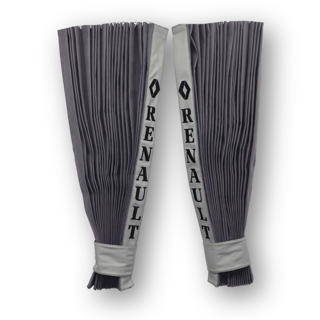 Штори Рогожка "Bow Folds" RENAULT нічні сірі