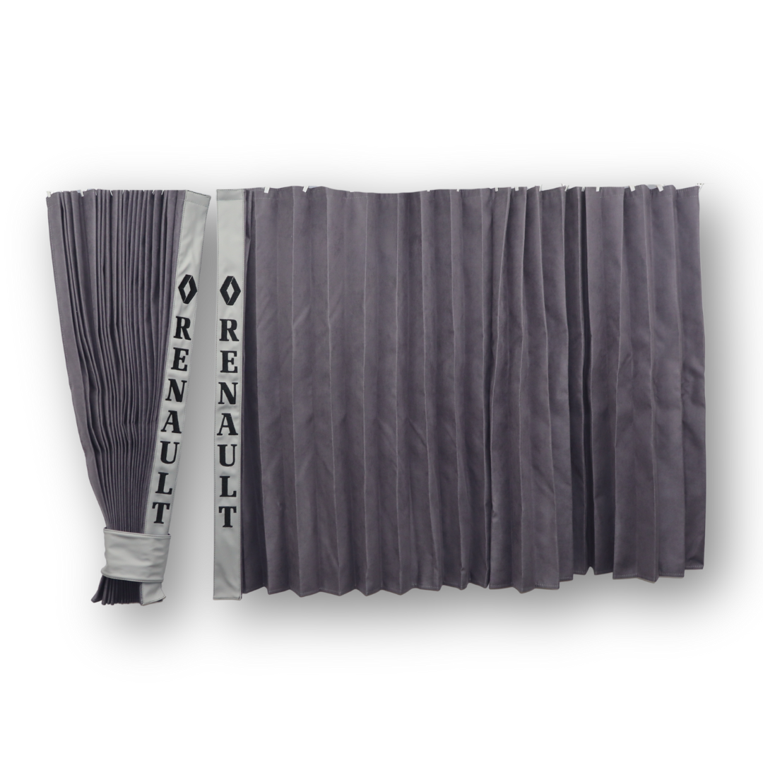 Штори Рогожка "Bow Folds" RENAULT нічні сірі