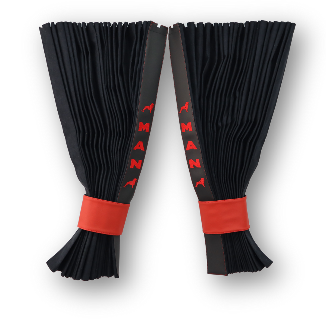 Штори Рогожка "Bow Folds" MAN нічні чорні, 2х сторонні