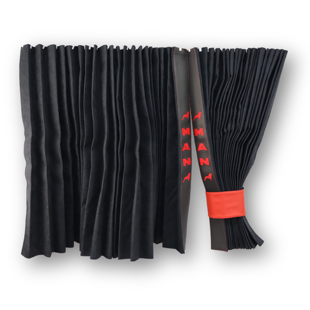 Штори Рогожка "Bow Folds" MAN нічні чорні, 2х сторонні