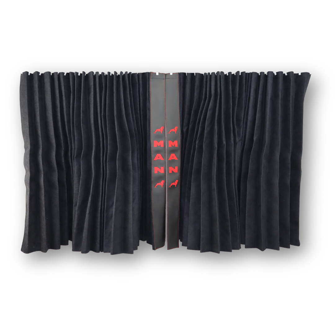 Штори Рогожка "Bow Folds" MAN нічні чорні, 2х сторонні