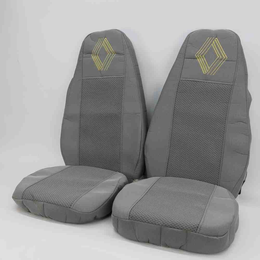Чехол на сиденья Renault Premium (2005-2013) (пилот) ST серый