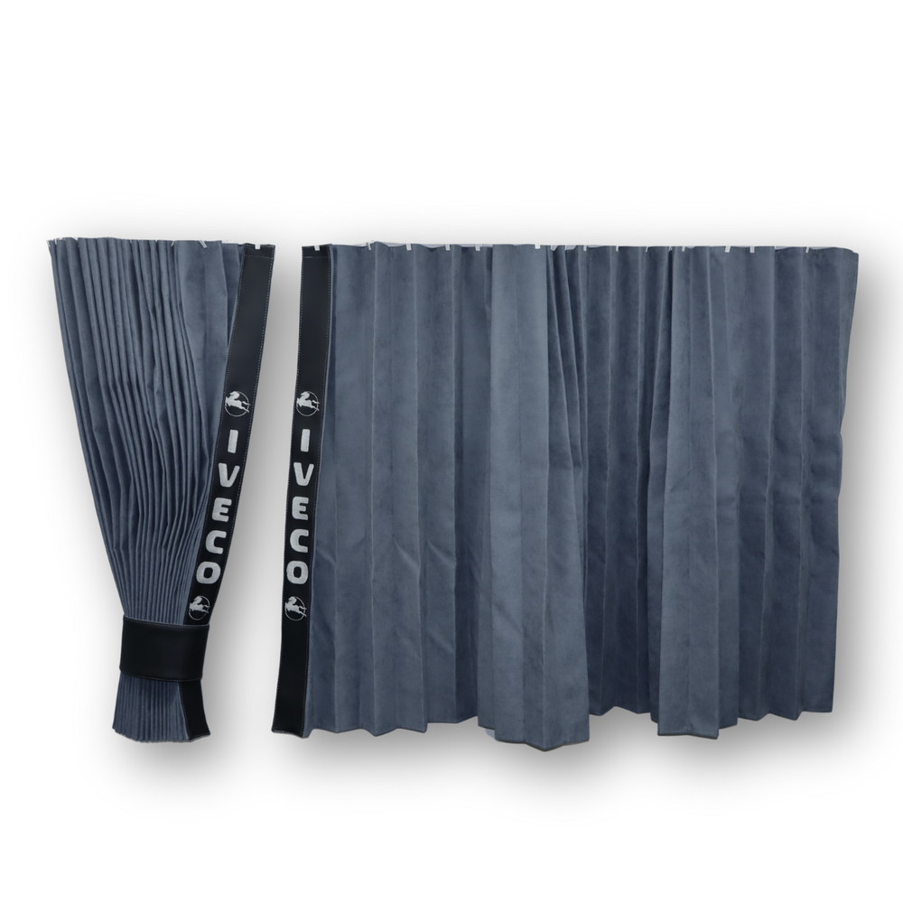 Штори Рогожка "Bow Folds" IVECO нічні сірі