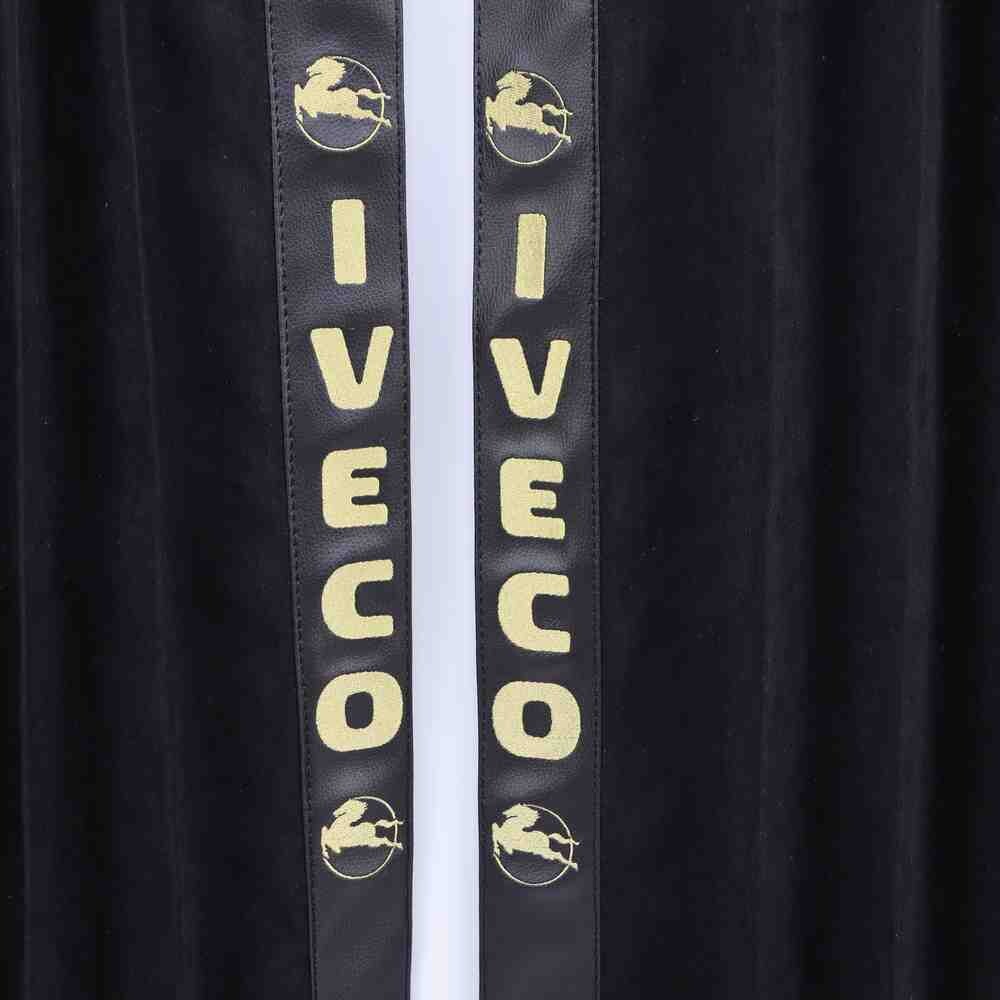 Штори Рогожка "Bow Folds" IVECO нічні чорні 2х сторонні