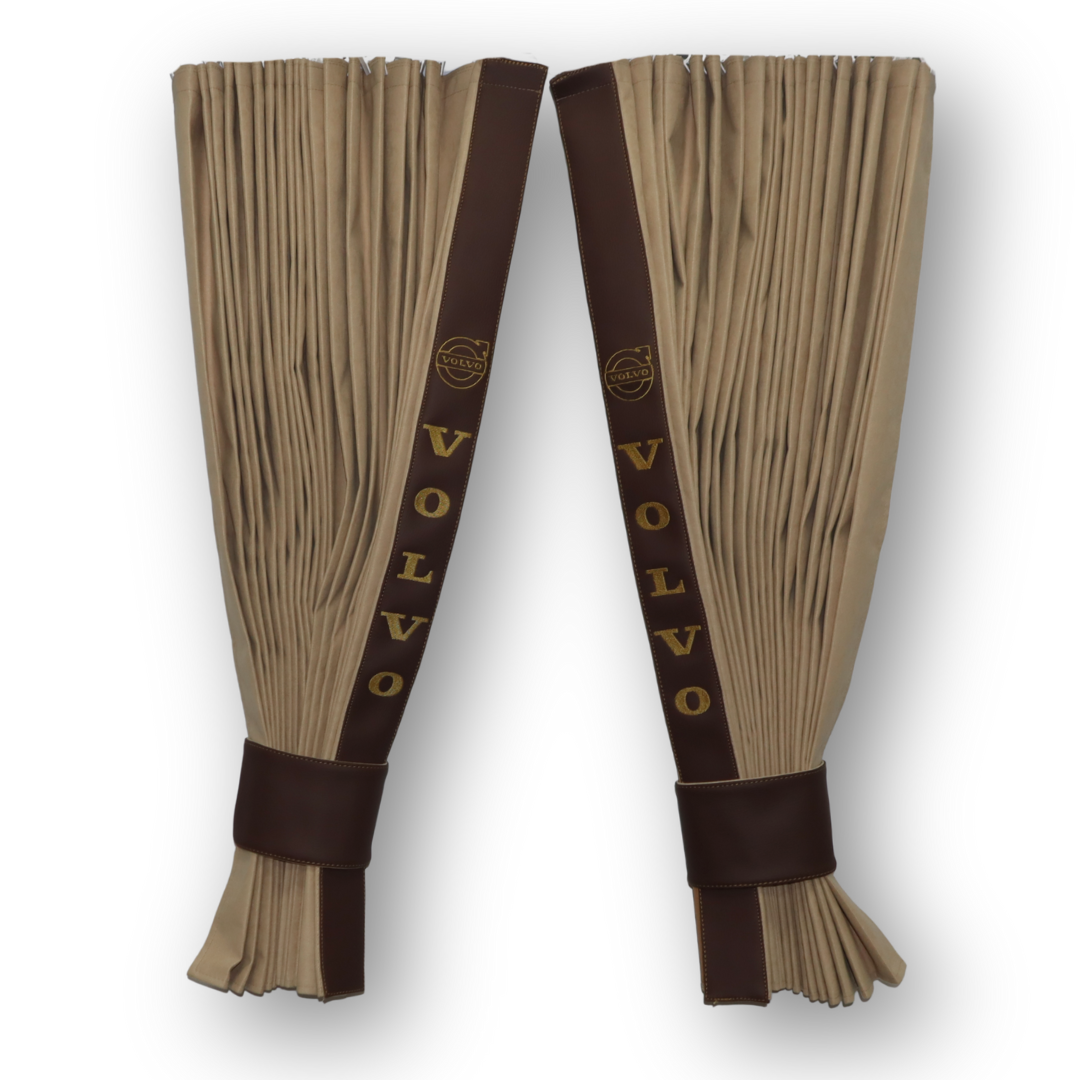 Шторы Рогожка "Bow Folds" VOLVO ночные бежевые Шторы Рогожка "Bow Folds" VOLVO ночные бежевые