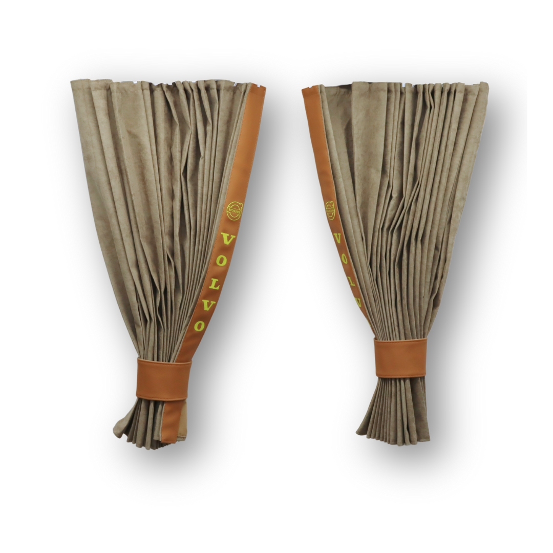 Шторы Рогожка "Bow Folds" VOLVO ночные бежевые Шторы Рогожка "Bow Folds" VOLVO ночные бежевые