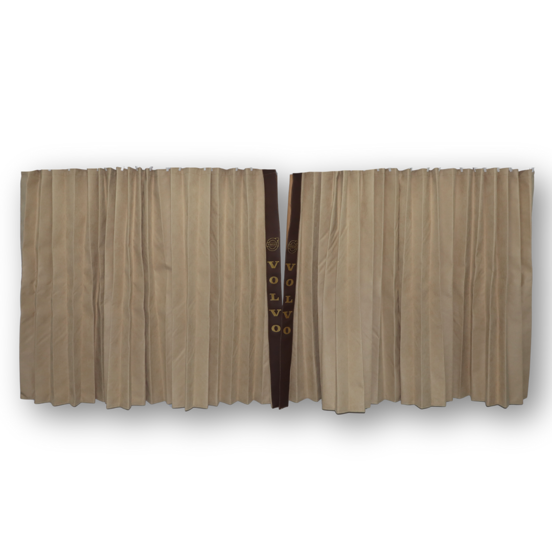 Шторы Рогожка "Bow Folds" VOLVO ночные бежевые Шторы Рогожка "Bow Folds" VOLVO ночные бежевые
