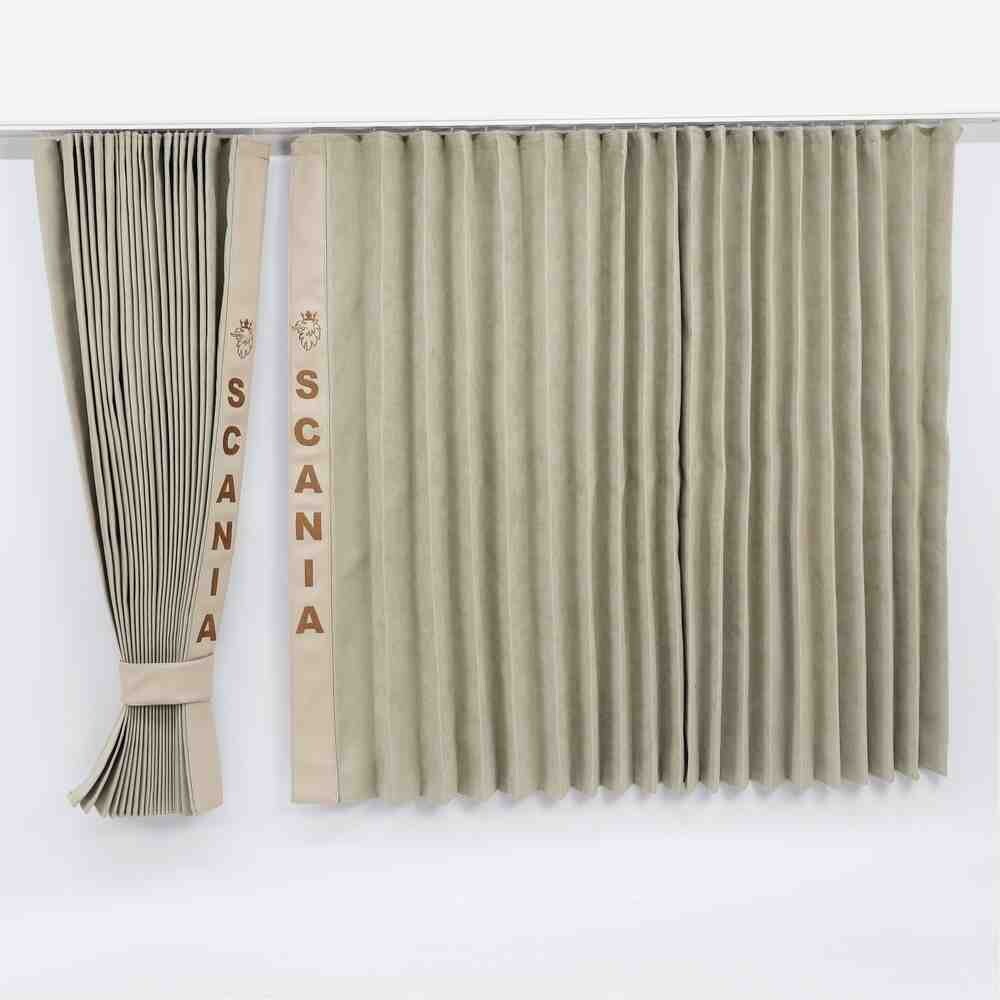 Шторы Рогожка "Bow Folds" SCANIA ночные бежевые