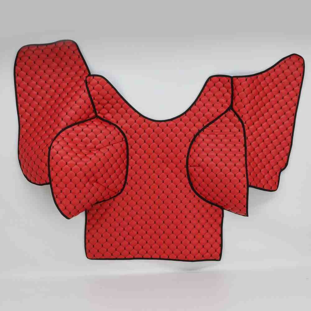 Коврик Экокожа VOLVO FM 2001-2020; АКПП, красный,