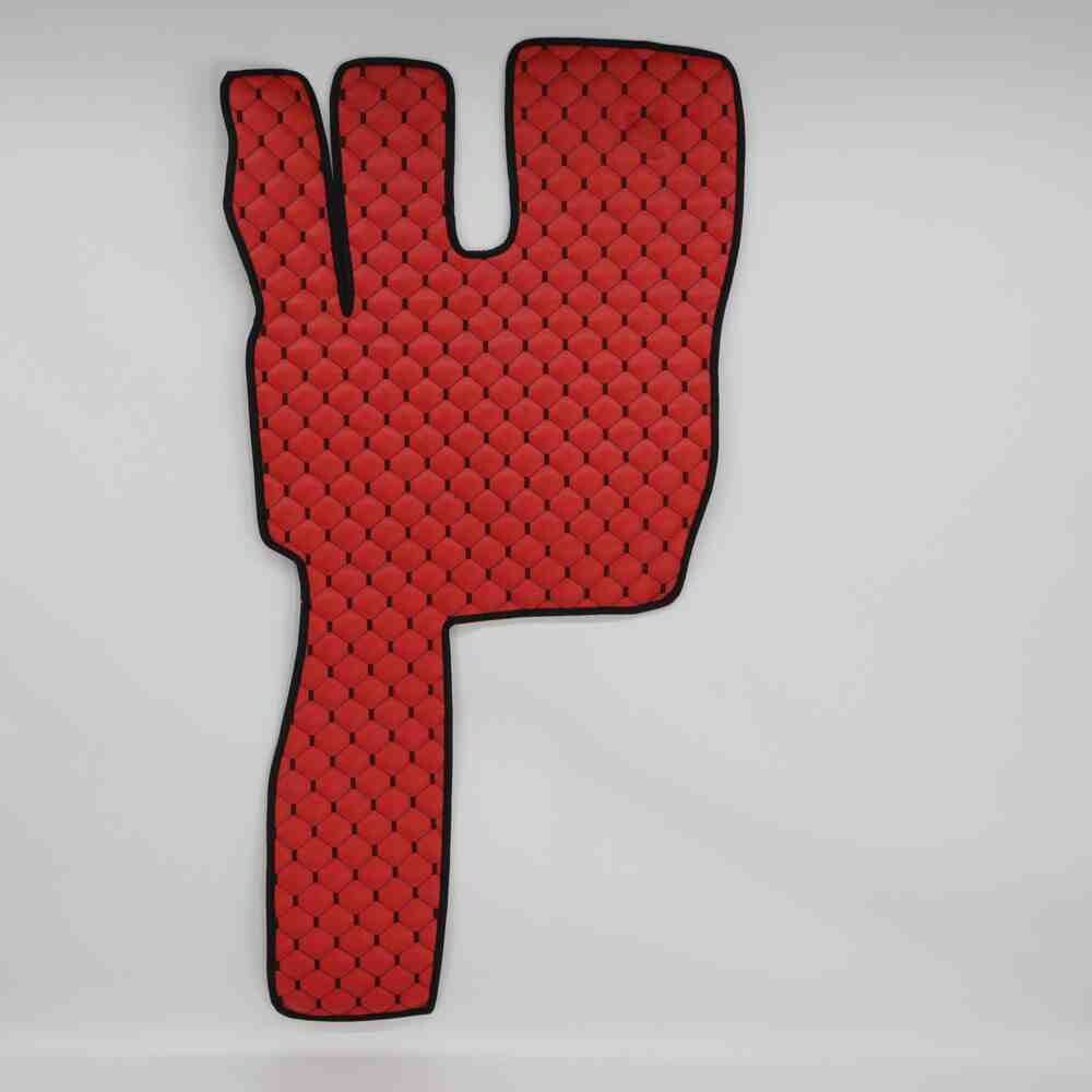 Коврик Экокожа VOLVO FM 2001-2020; АКПП, красный,