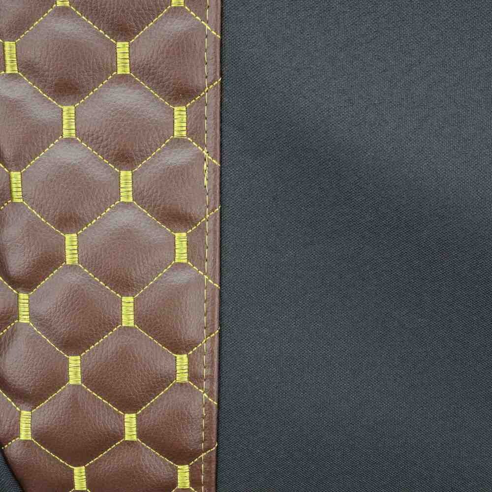 Чохол на сидіння Екошкіра, Renault Magnum (2001-2013) водій, пасажир поворотне сидіння, коричневий