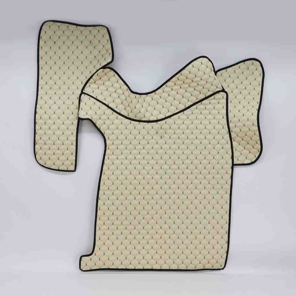 Коврик Экокожа VOLVO FH 1998-2002; МКПП, бежевый,
