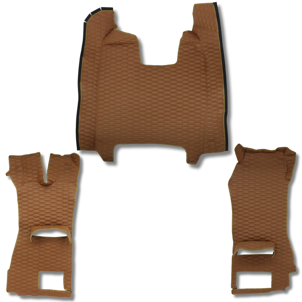 Килимок Екошкіра SCANIA R 2014-2016; рестайлінг 2017; АКПП, коричневий, АСП