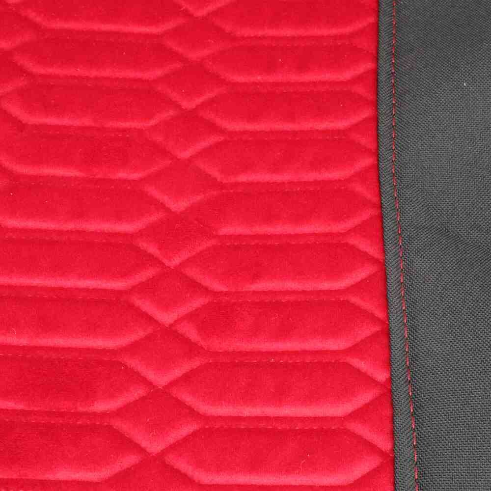 Чехол на сиденья KADIFE Велюр+Ткань VOLVO FH FM (2014-...)  (пилот) красный