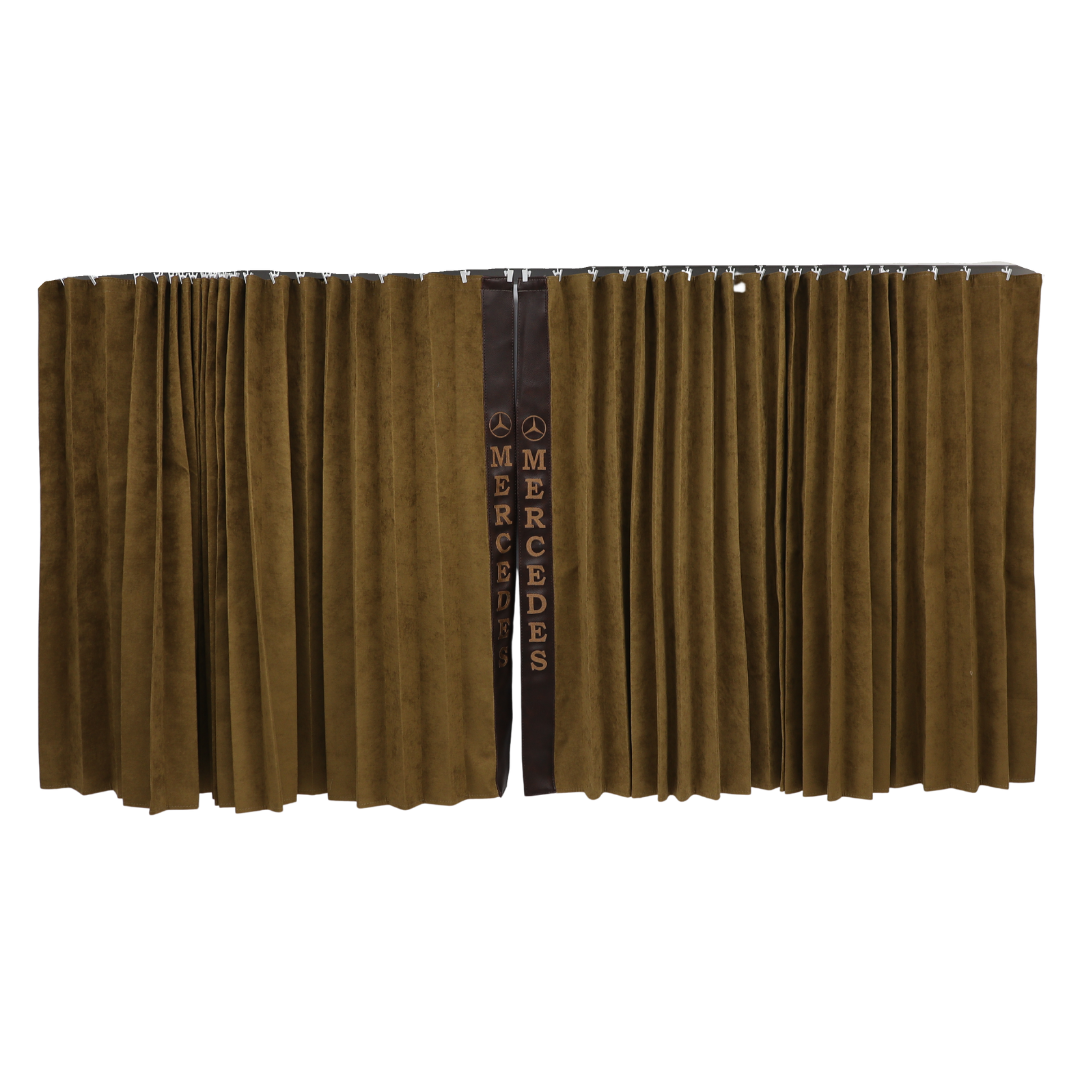 Штори Рогожка "Bow Folds" MERCEDES нічні коричневі Штори Рогожка "Bow Folds" MERCEDES нічні коричневі