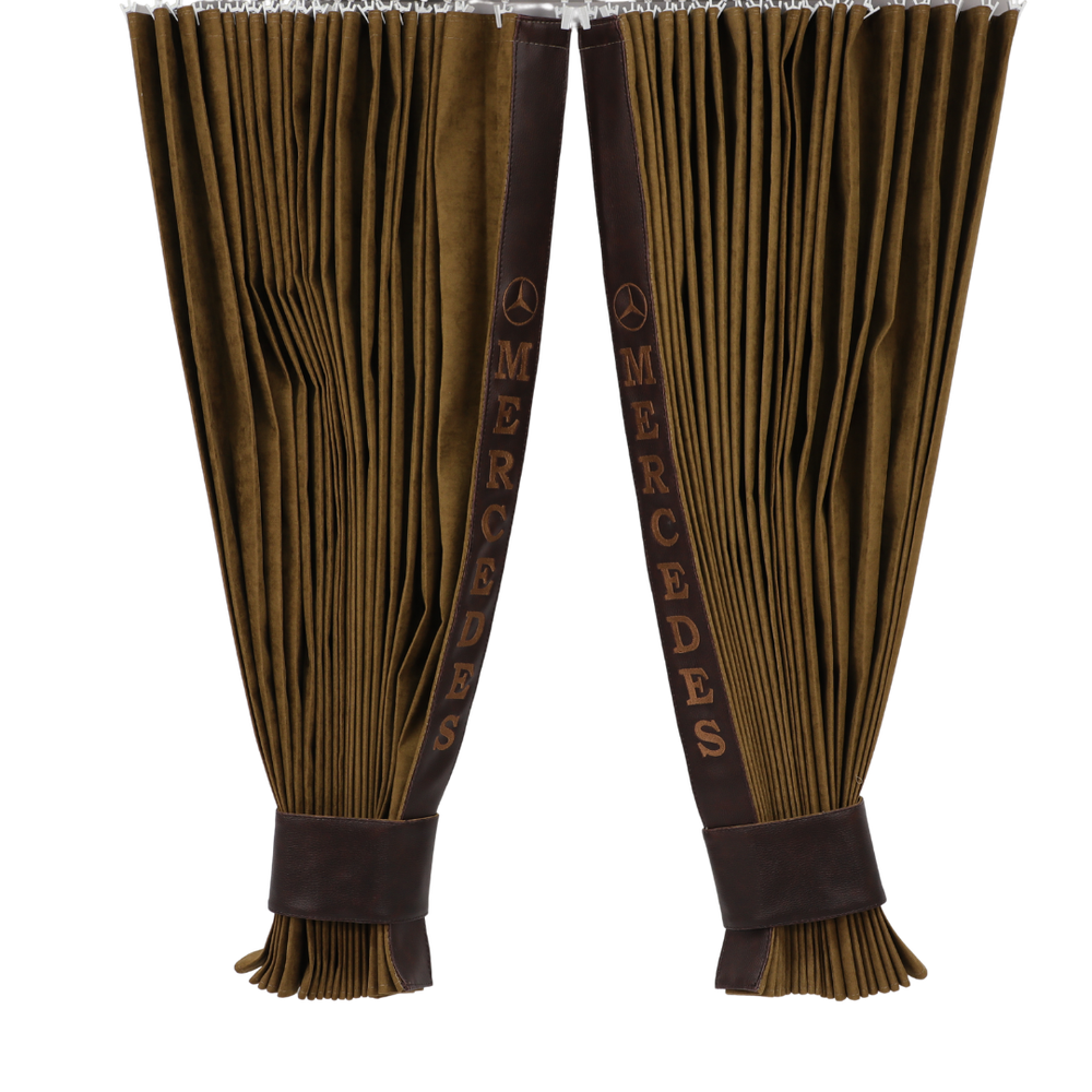 Штори Рогожка "Bow Folds" MERCEDES нічні коричневі Штори Рогожка "Bow Folds" MERCEDES нічні коричневі