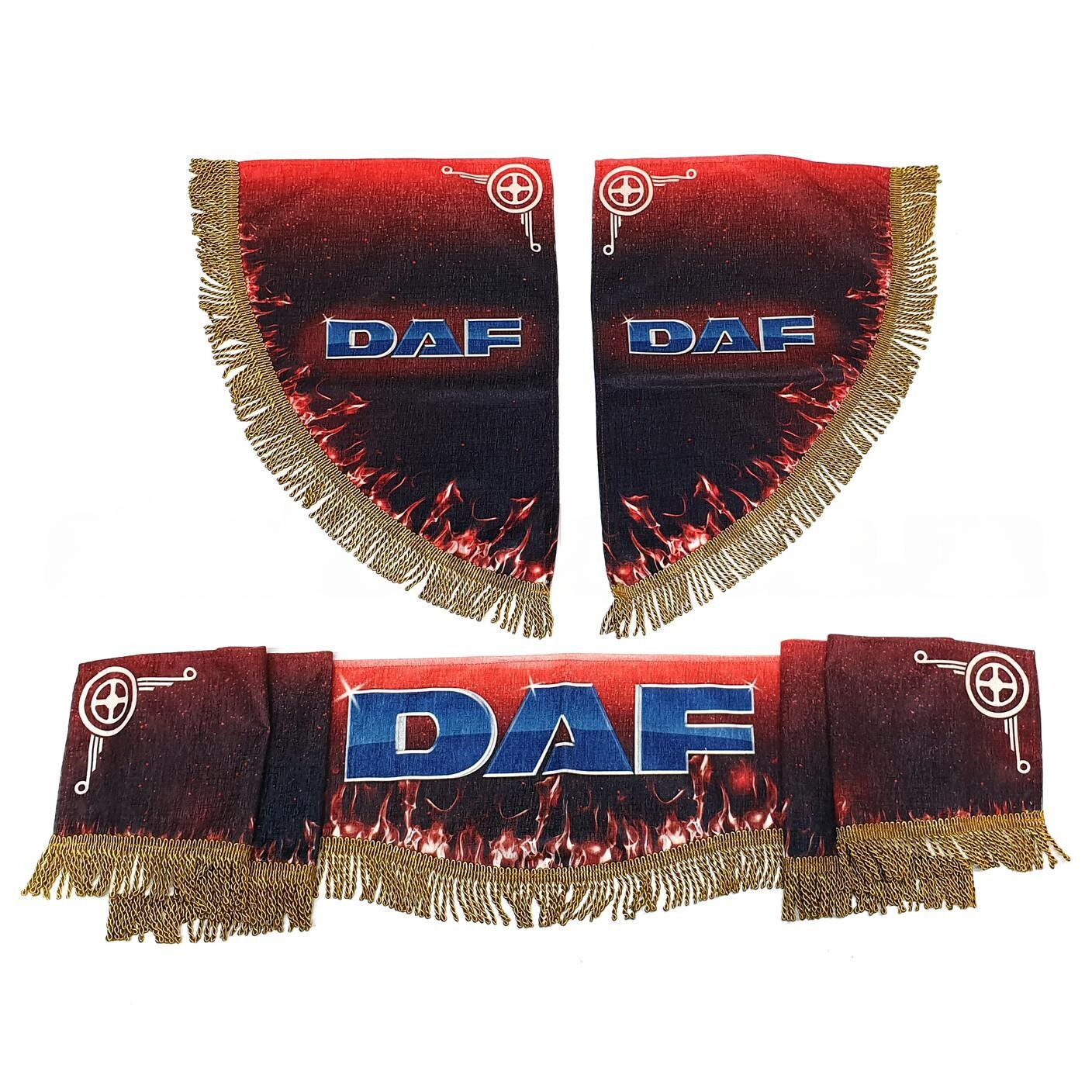 Шторка комп. DAF красная