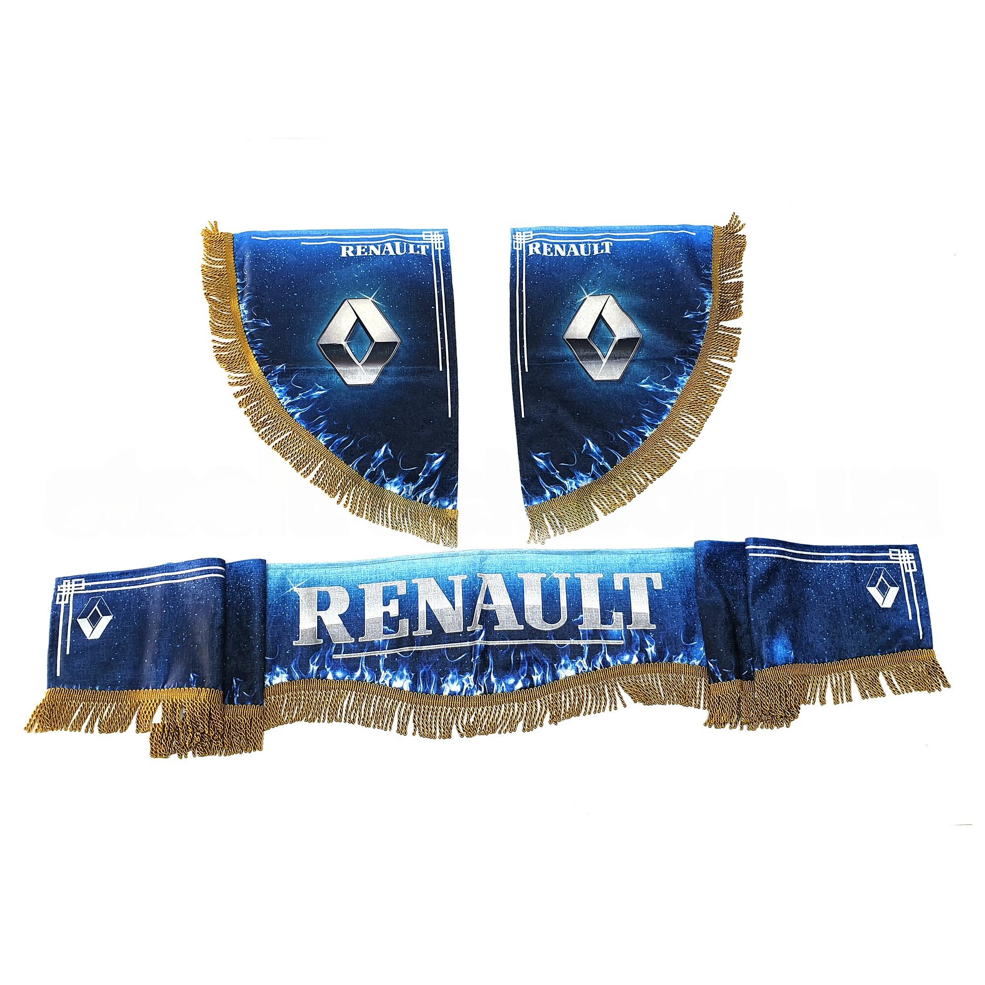 Шторка комп. RENAULT синяя