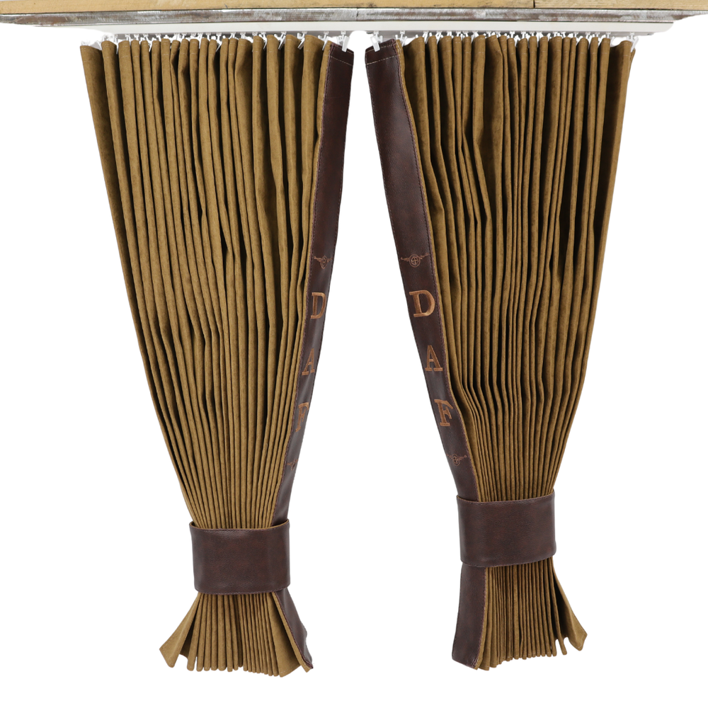 Шторы Рогожка "Bow Folds" DAF ночные коричневые Шторы Рогожка "Bow Folds" DAF ночные коричневые