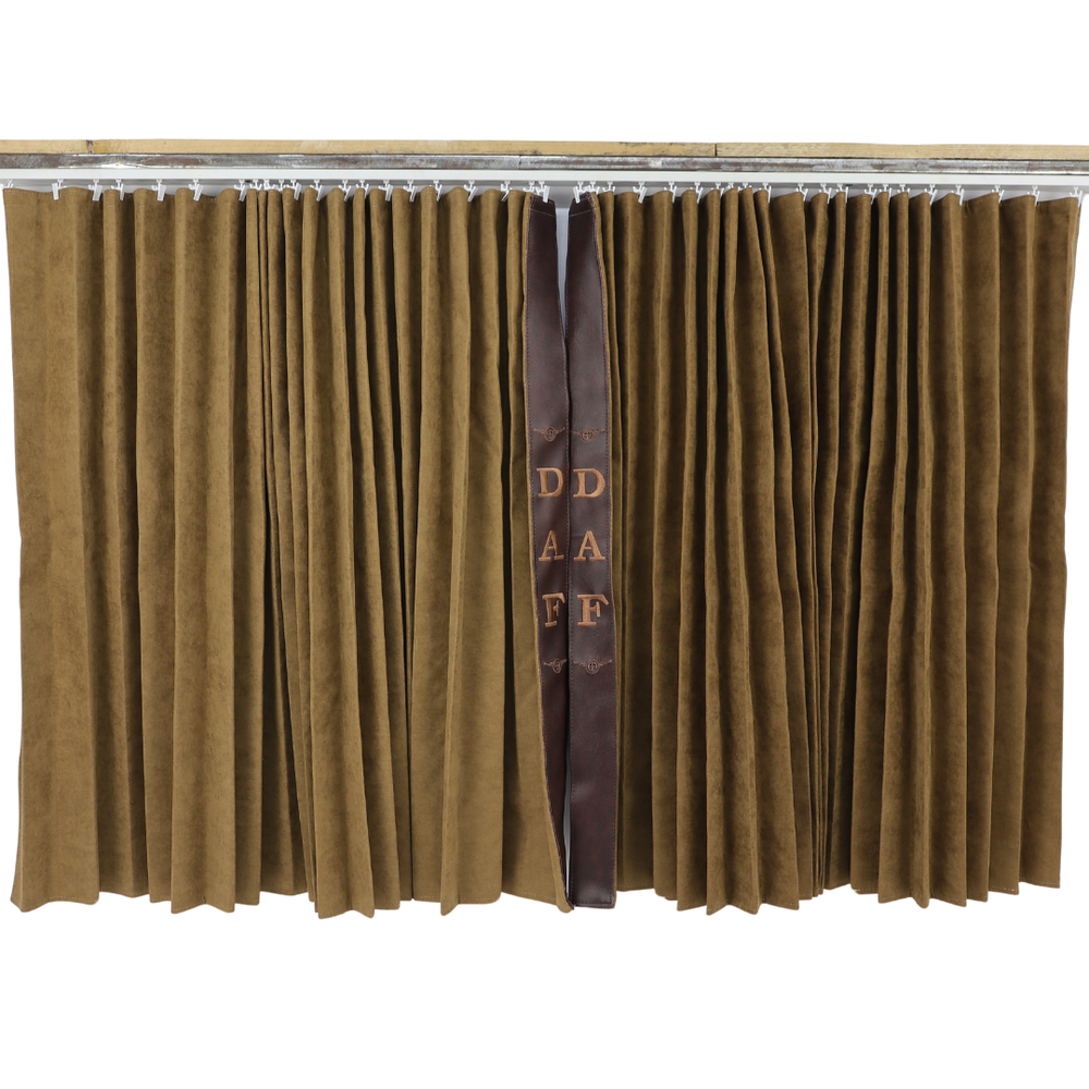 Шторы Рогожка "Bow Folds" DAF ночные коричневые Шторы Рогожка "Bow Folds" DAF ночные коричневые