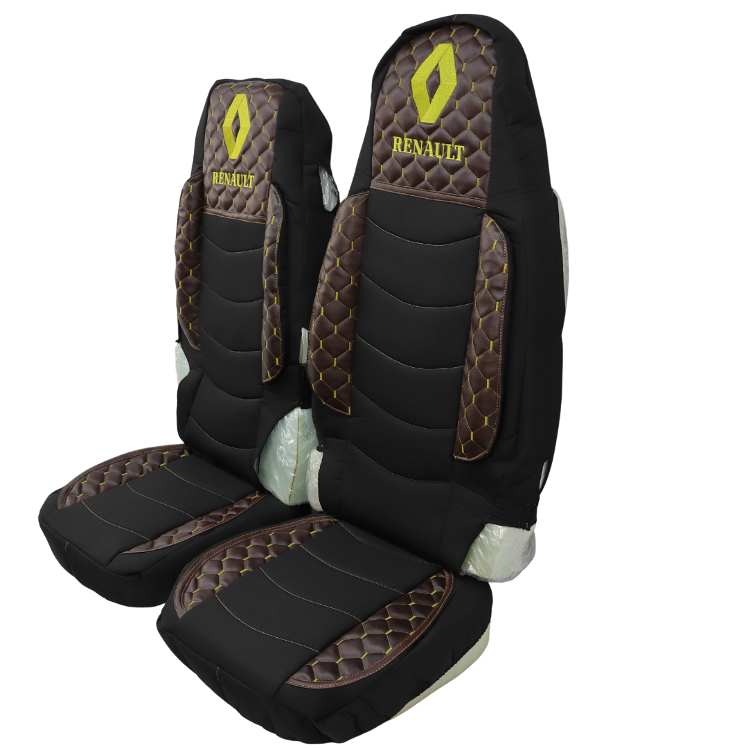 Чехол на сиденья KILIFI Renault Magnum, трасформер пассажирское сидение, коричневый Чехол на сиденья KILIFI Renault Magnum, трасформер пассажирское сидение, коричневый