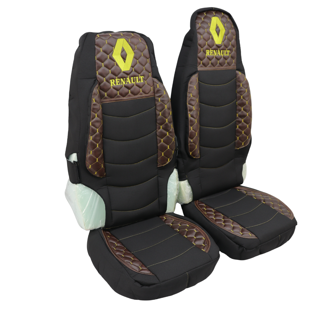 Чехол на сиденья KILIFI Renault Magnum, трасформер пассажирское сидение, коричневый Чехол на сиденья KILIFI Renault Magnum, трасформер пассажирское сидение, коричневый