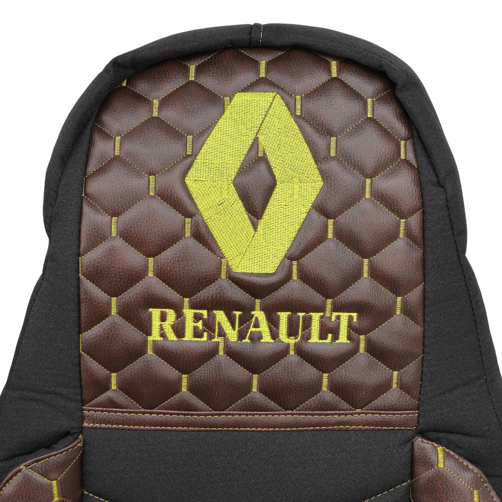 Чехол на сиденья KILIFI Renault Magnum, трасформер пассажирское сидение, коричневый Чехол на сиденья KILIFI Renault Magnum, трасформер пассажирское сидение, коричневый